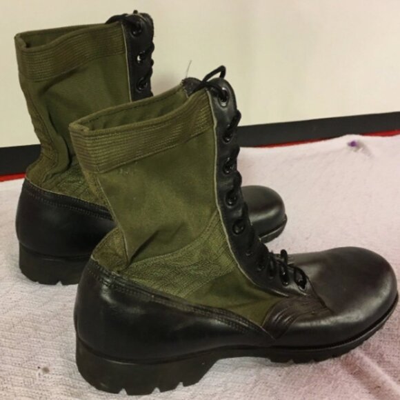 1960s H/W sz13XN BATA VIETNAM SPIKE PROTECTIVE GREEN JUNGLE COMBAT BOOTS SI 589 main image 7
